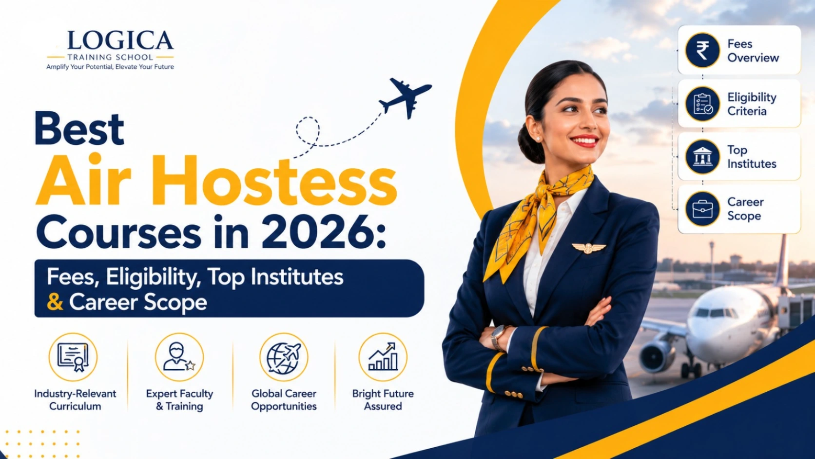 Best Air Hostess Courses in 2026: Fees, Eligibility, Top Institutes & Career Scope